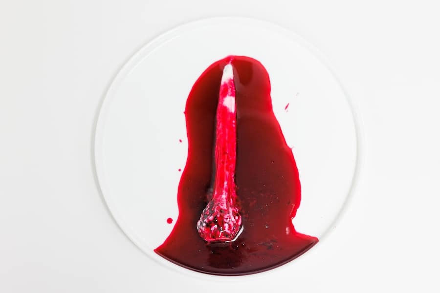 Hirschmilch Eis Blutsauce