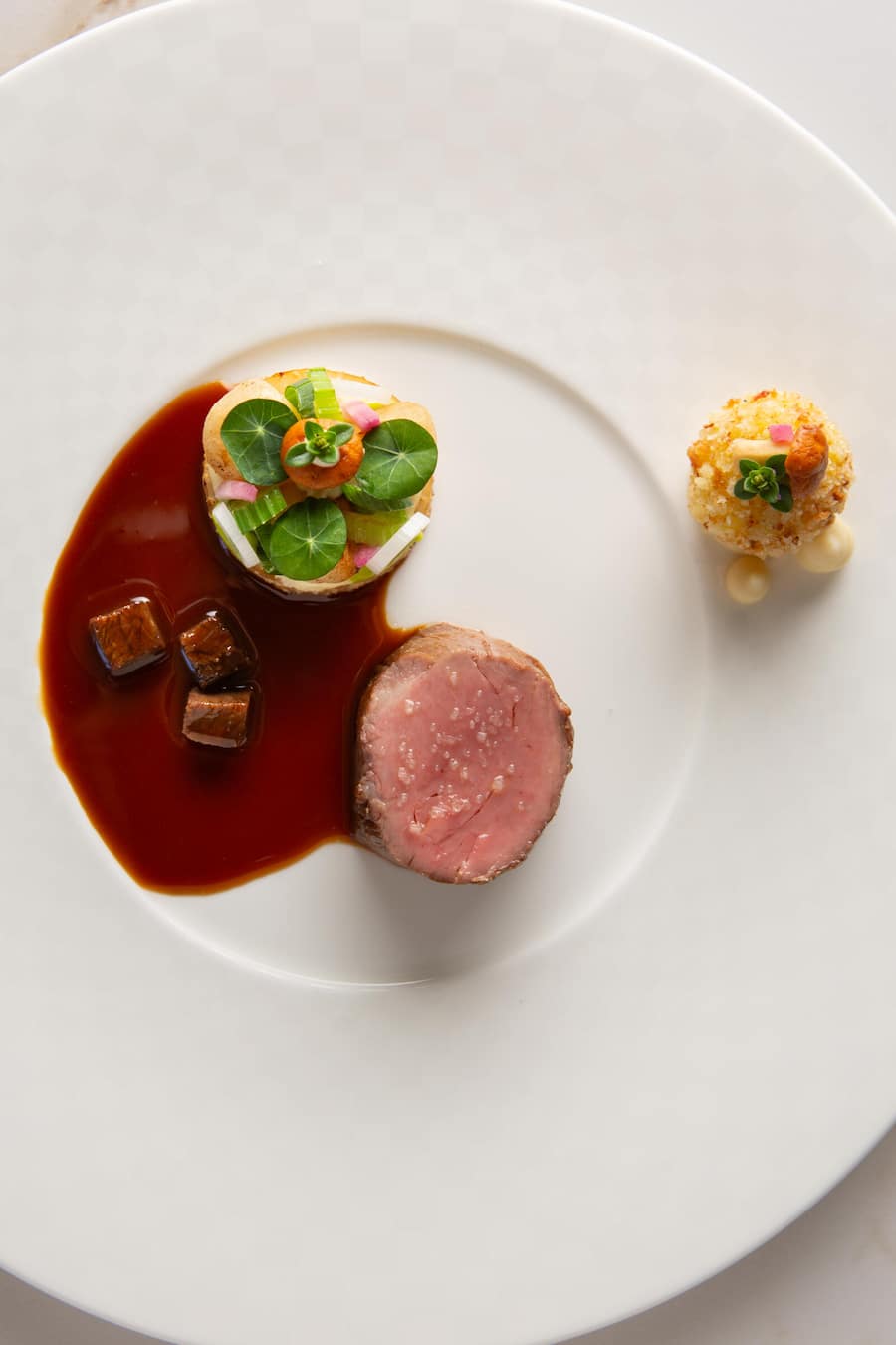 Kalbsfilet | Rinds Chuck Flap Eierschwämmli | Lauch | Sellerie