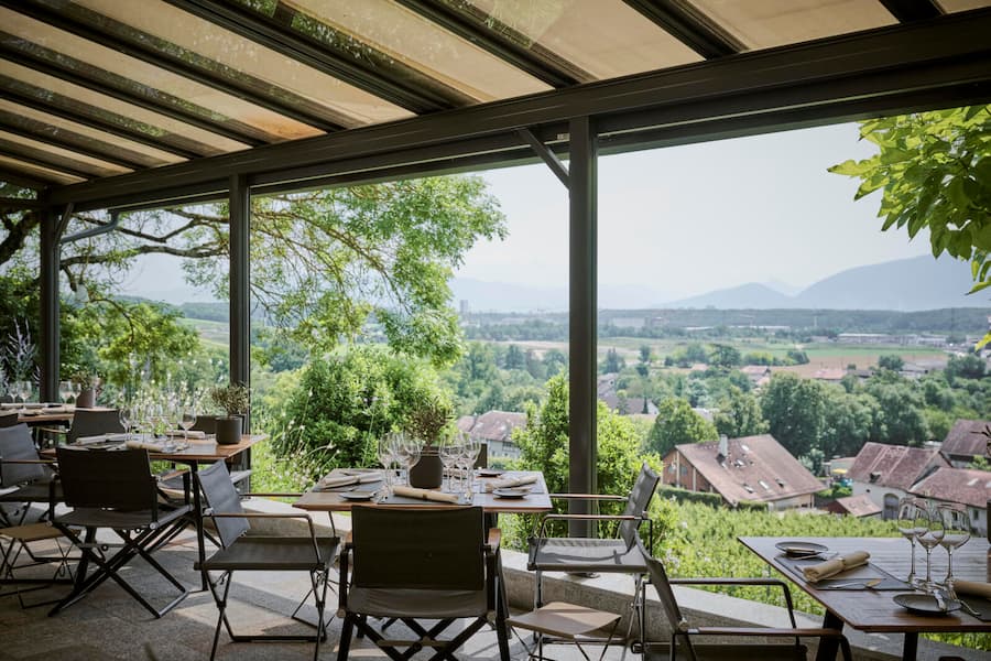 Stimmung auf der Domaine Châteauvieux von Philippe Chevrier am Freitag, den 28. Juni 2024 in Satigny (© Gabriel Monnet).