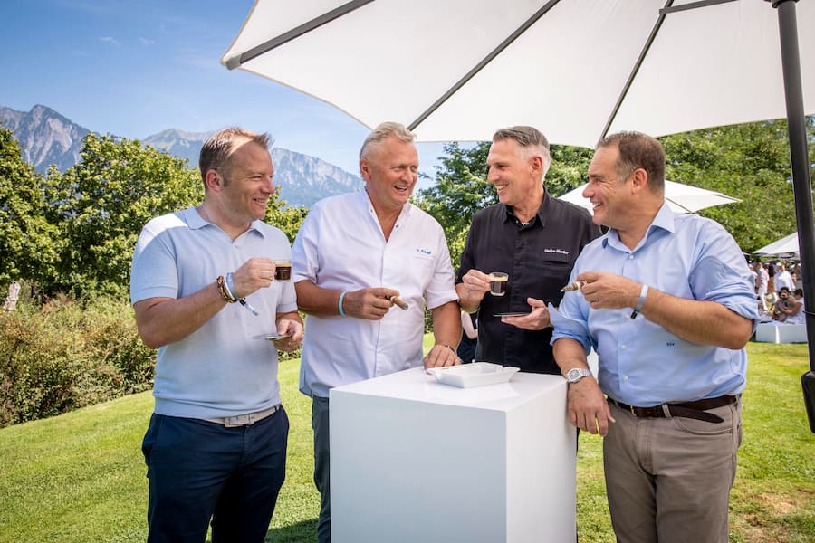 Davidoff Heiko Nieder & Peter Knogl mit Beat Hauenstein & Dominique Niederhauser