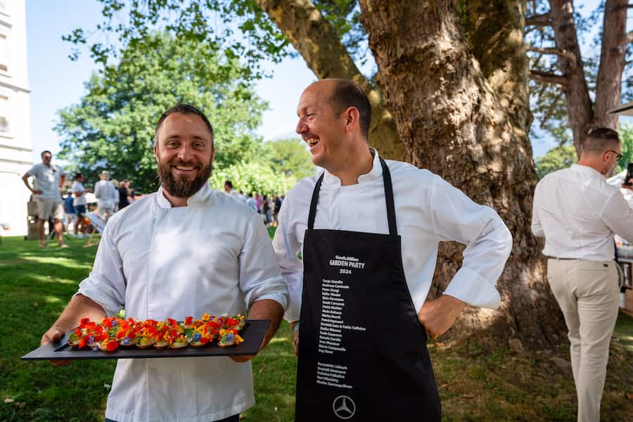 Gärtner Thomas Philippe - Nicolas Darnauguilem - Amuse Bouche -GaultMillau Garden Party 2024 - 11. August 2024 - Copyright Olivia Pulver
