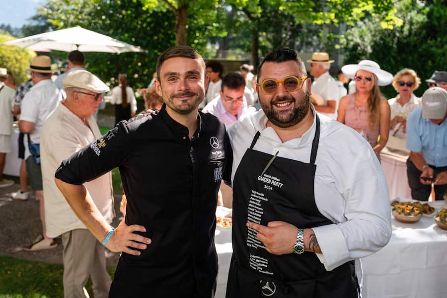 Guy Ravet, Federico Palladino - Amuse Bouche - GaultMillau Garden Party 2024 - 11. August 2024 - Copyright Olivia Pulver