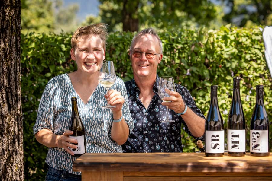Ines Rebentrost und Philippg Gfeller Winzerinnen & Winzer