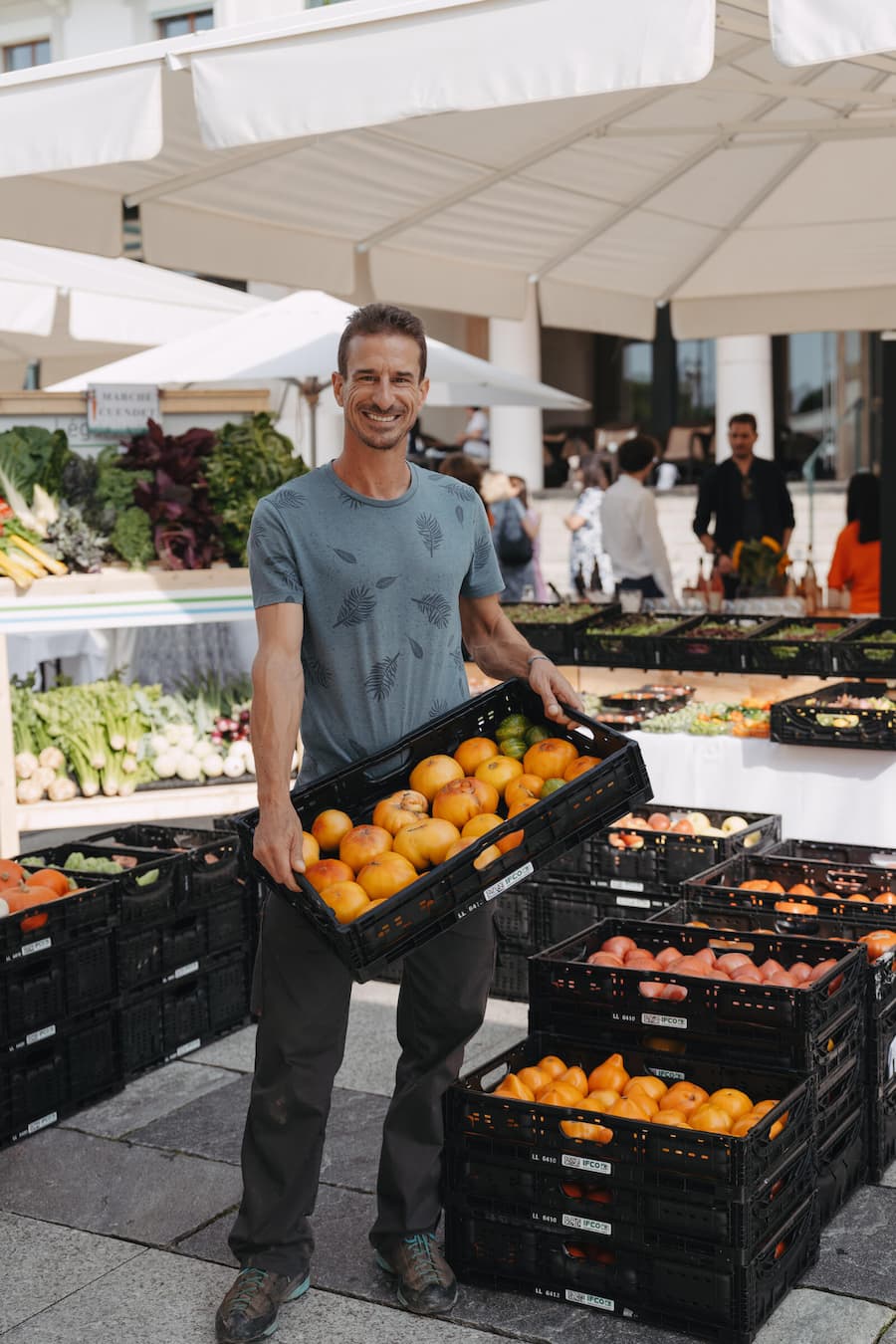 Gemüsebauer Mathieu Cuendet