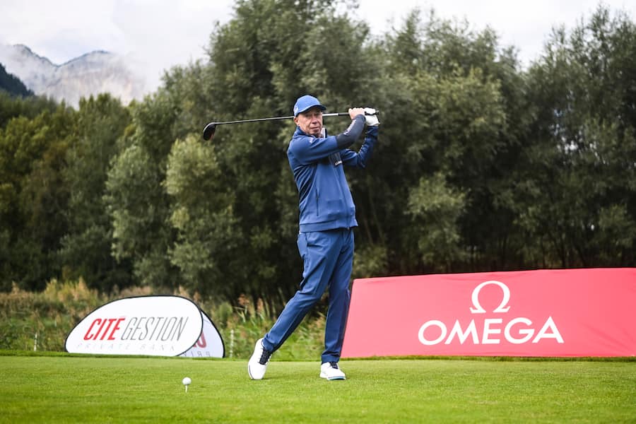 Portrait de Pascal Germanier, secrétaire général de LâASGI, Lors dâun reportage autour du Golf & Gastronomie au Golf Club de Leuk; réalisé pour le Gault&Millau.©louisDasselborne