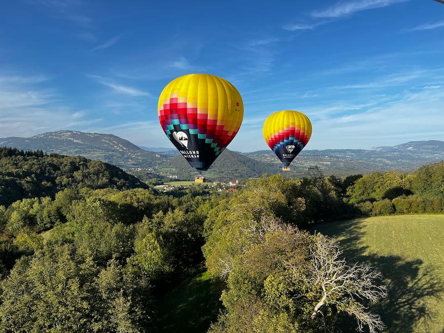 Ballons du Léman fondue en montgolfière
