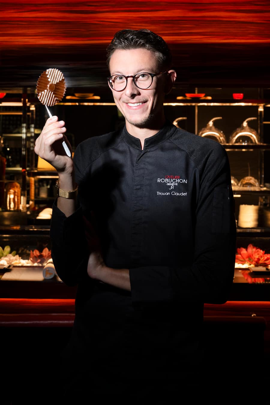 Er macht die Desserts für die Restaurants Fünf-Sterne-Hotel The Woodward, Genf. Und für Café et Boutique in der Stadt: Titouan Claudet, «Patissier des Jahres».