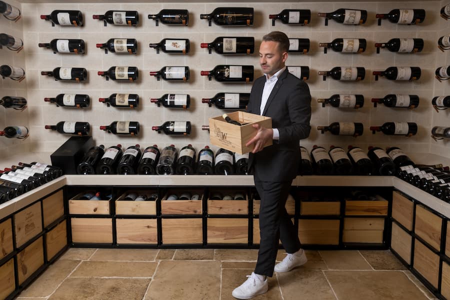 Hotel Einstein, St. Gallen; 29.08.2024 Weinkeller Loris Lenzo, Sommelier