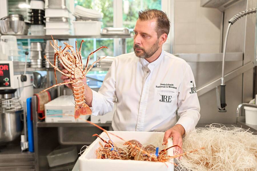 Languste. Bretonische Wochen bei Chef Denis Schmitt, Restaurant Le Murenberg, Bubendorf BL, 04.10.2023, Foto Lucia Hunziker / Ringier Axel Springer Schweiz