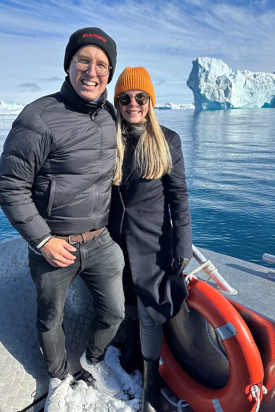 Luca Bianchi in Grönland im Koks