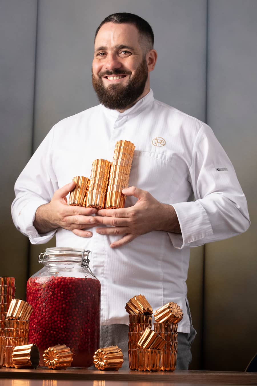 Restaurant des 3 tours à Bourguillon(FR) , chef Romain Paillereau.