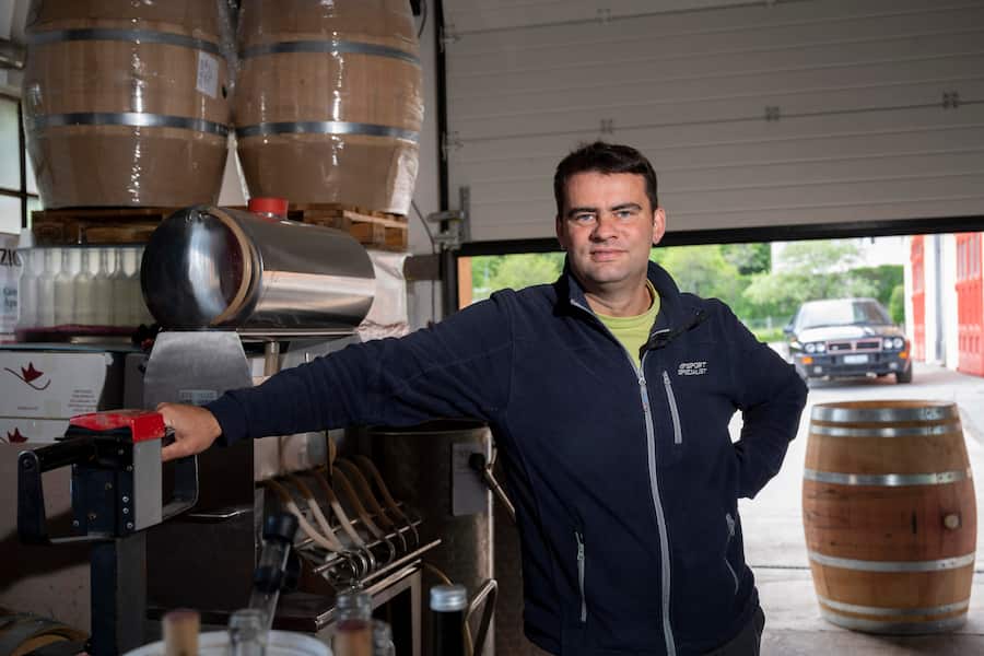 Ralph Theiler, echte Garage Winery,Cademario, Tessin,Ticino, Schweiz, Suisse, Svizzera,Switzerland,