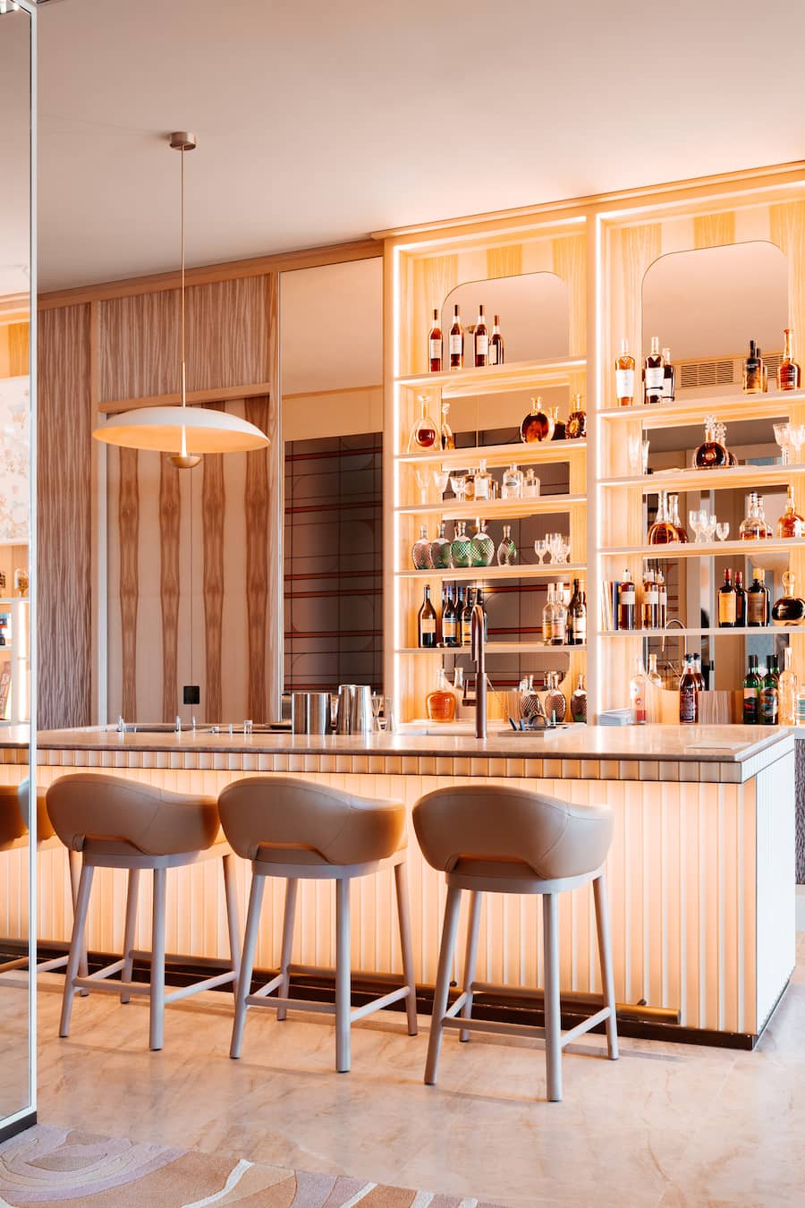 Bar im Restaurant Anne-Sophie Pic Beau-Rivage Palace Lausanne