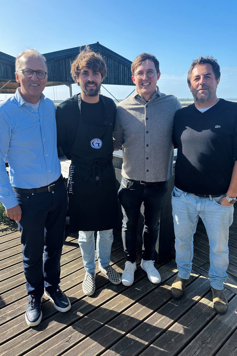 Bianchi bei den Gillardeau Austern