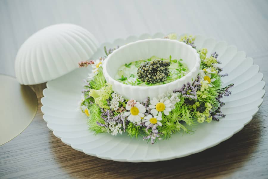 Luzern 2024: Mandarin Oriental Palace: Chef Gilad Peled, Crab Salad, Winegear, Caviar