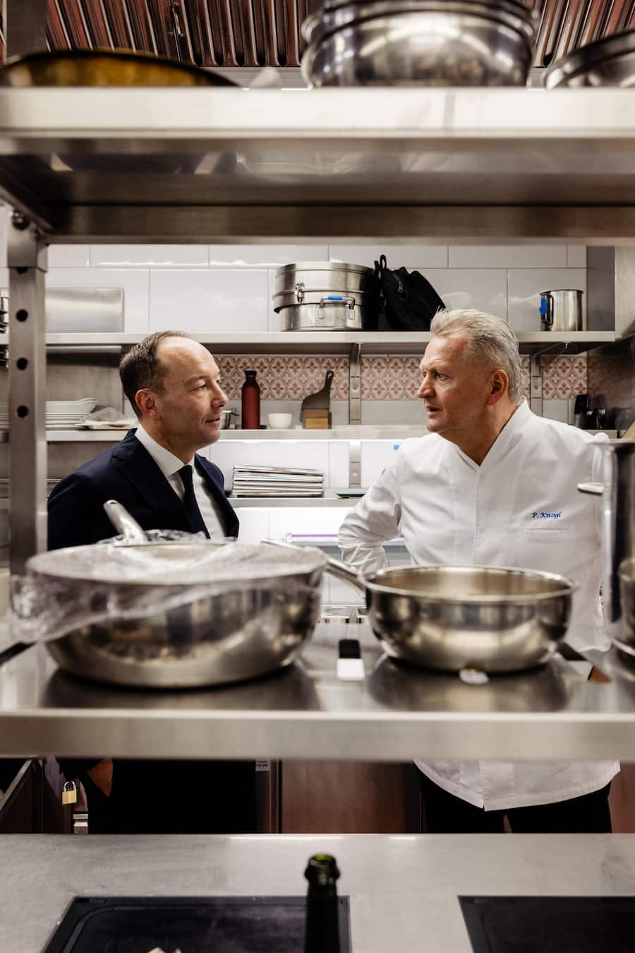 Direktor Mark Jacob, Küchenchef Peter Knogl, Grand Hotel Les Trois Rois, Basel, BS. 17. Oktober 2024. Copyright: Roy Matter