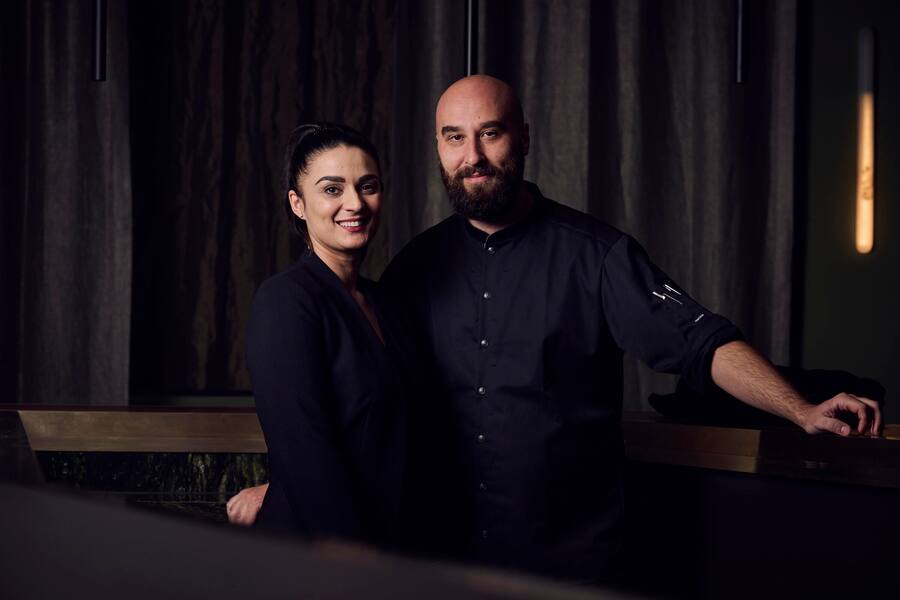 Mitja Birlo, Chef, mit seiner Frau Florentina Birlo, Gastgeberin und Sommelière am «Counter».