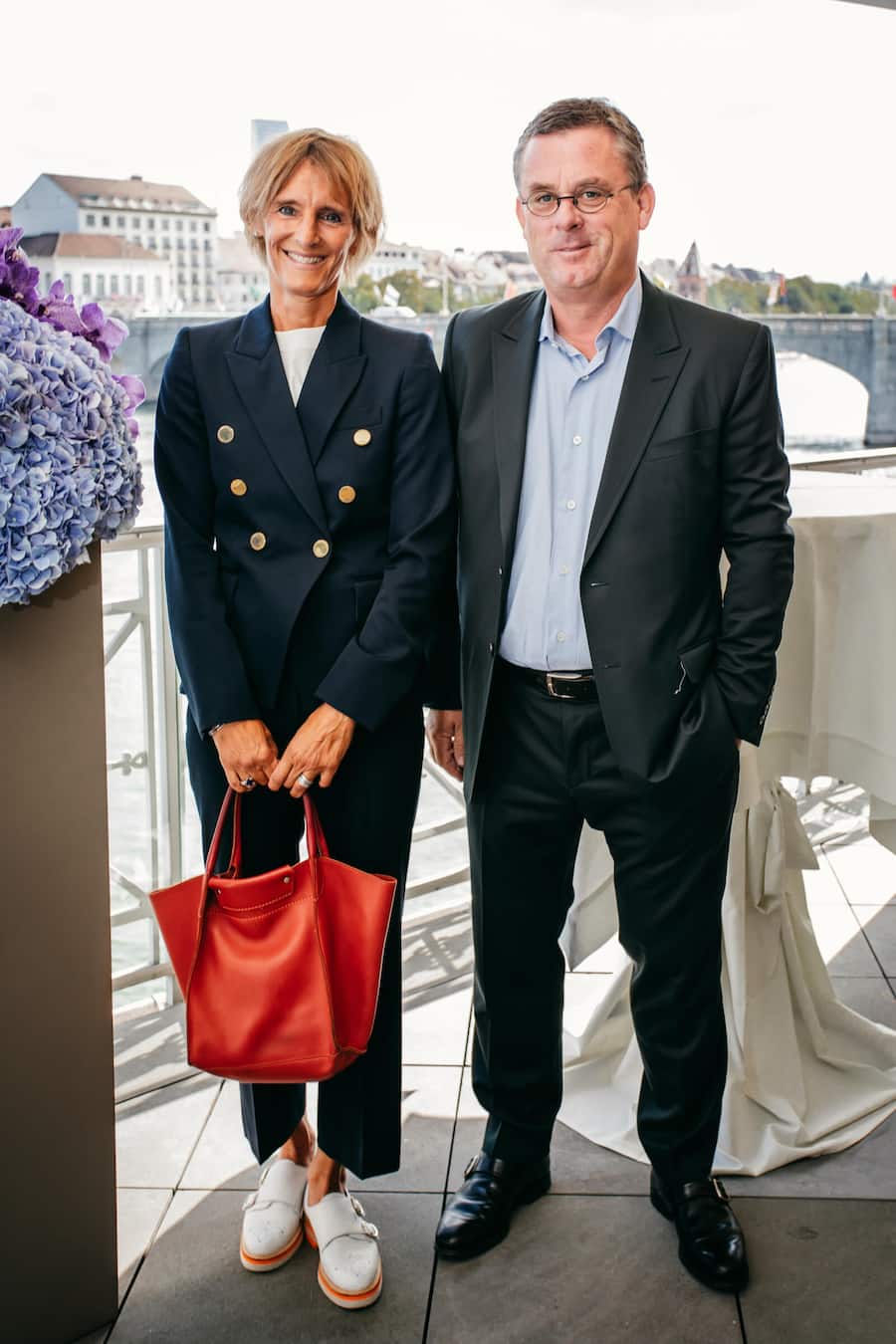 Ursula und Thomas Straumann. - Party: Grand Hotel Les Trois Rois, Hotel des Jahres 2019, GaultMillau, Basel 2019 - © Remy Steiner