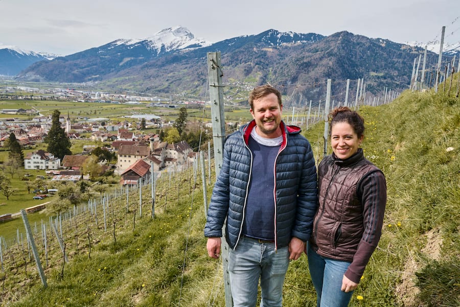 Reportage in Malans: Rafael Hug und Mathilde Hug Pédeutour.Â