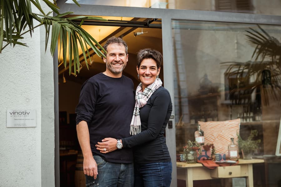 Besuch bei der Winzerin Carina und Reto Lipp-Kunz - Carina macht Wein, Reto brennt Schnäpse - Fläscherstrasse 2, CH-7304 Maienfeld - Dienstag, 23.10.2018 - Copyright Olivia Pulver