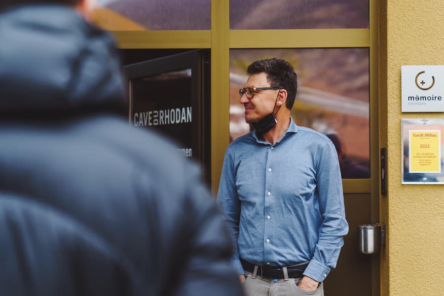 Olivier Mounir, Cave du Rhodan - Mounir Weine - Swifish AG arbeitet mit dem Weingut zusammen. - 31.1.2022 - Copyright Olivia Pulver