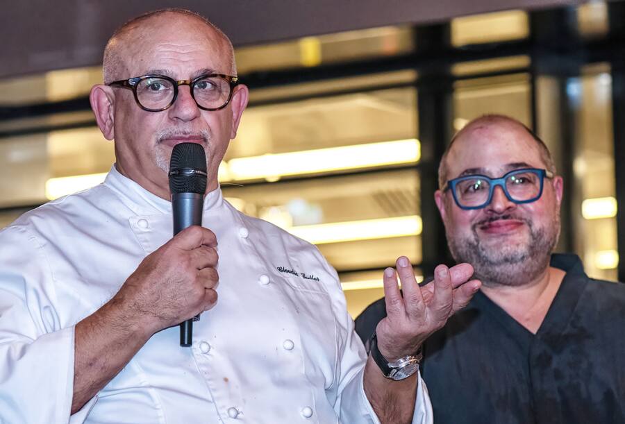 Sie kochen gern – sprechen aber auch gern darüber: Claudio Sadler & Antonio Colaianni (v.l.).