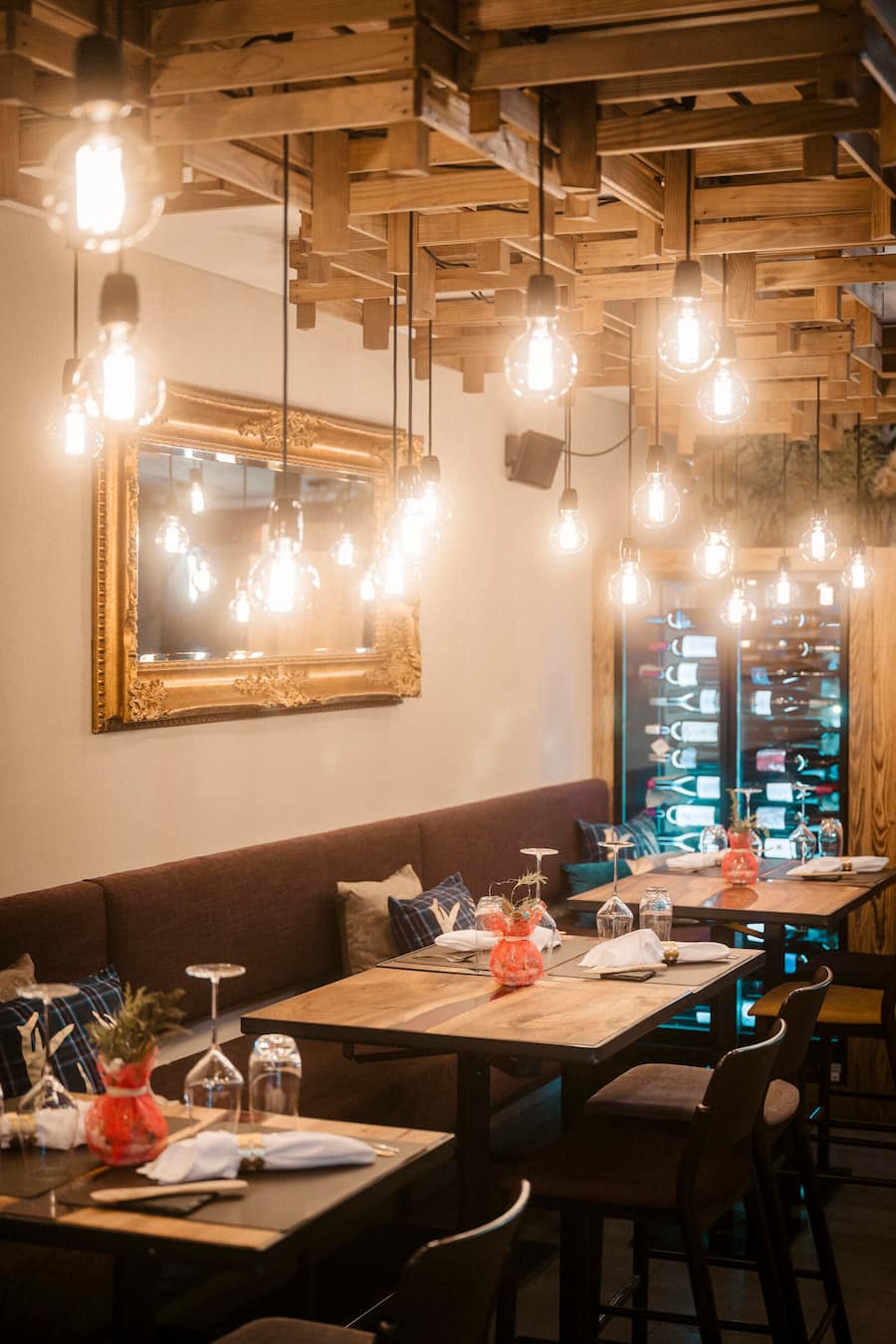 Vue intérieur du Restaurant Potato, mercredi 11 décembre 2024 à Zermatt. (© Gabriel Monnet)