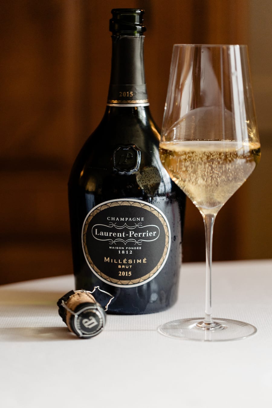 Laurent-Perrier, Kurt Moesching, Restaurant Sonne Scheunenberg, Wengi bei Büren, BE, 11. Dezember 2024. Copyright: Roy Matter