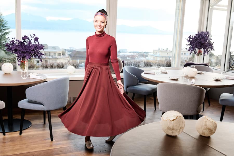 Femme inspirante Sarah Benhamed, restaurant la Table au Lausanne Palace