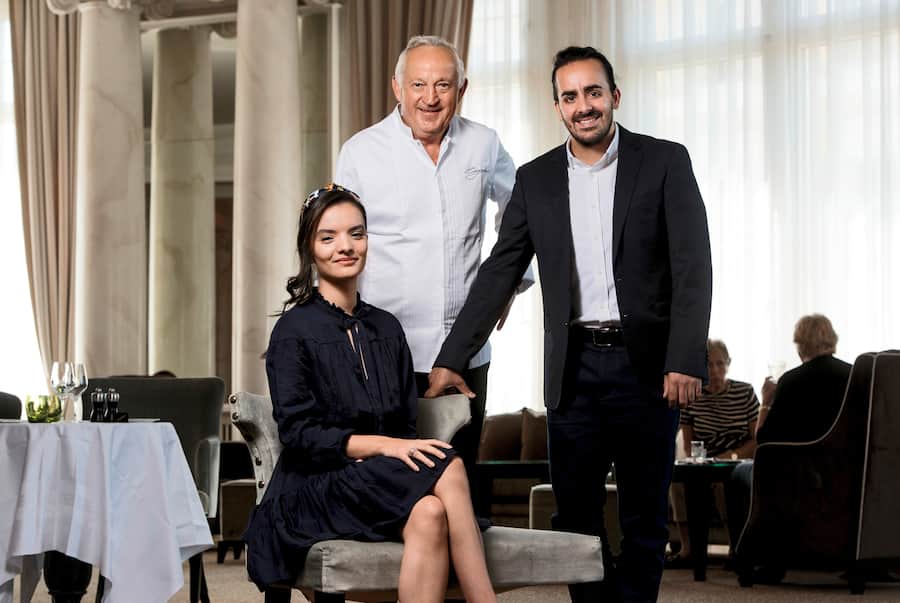 Franck Pelux futur chef du Lausanne Palace et Sarah Benahmed sa compagne qui sera responsable en salle.Ils succèdent à Edgar Bovier
