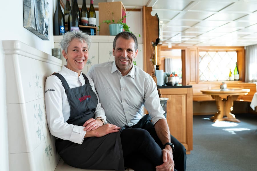 Jeunes Restaurateurs, in Urnäsch, Silvia und Thomas Manser Jeunes Restaurateurs, Silvia Manser, Urnäscher Kreuz, Urnaescher Kreuz © Nik Hunger