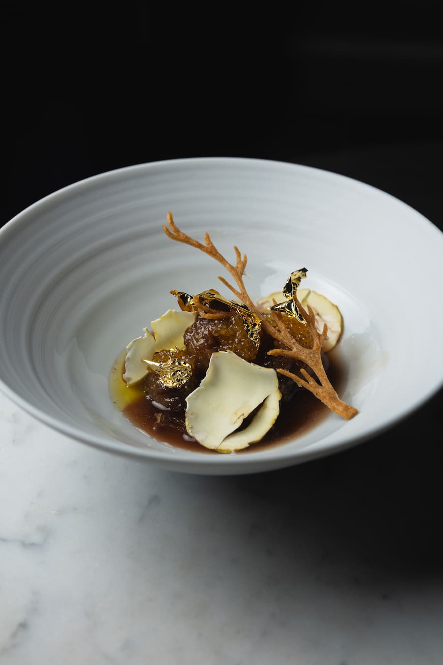 Schauenstein, Uccelin, Dominique Crenn, Kastanie, geräucherte Hechtrogen