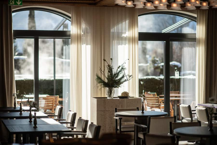 Das Wohlfühl-Restaurant Monti. Im Sommer mit Terrasse.