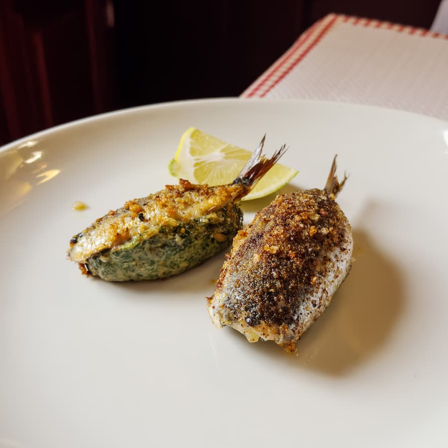 Chez Davia, Sardines farcies, Nice