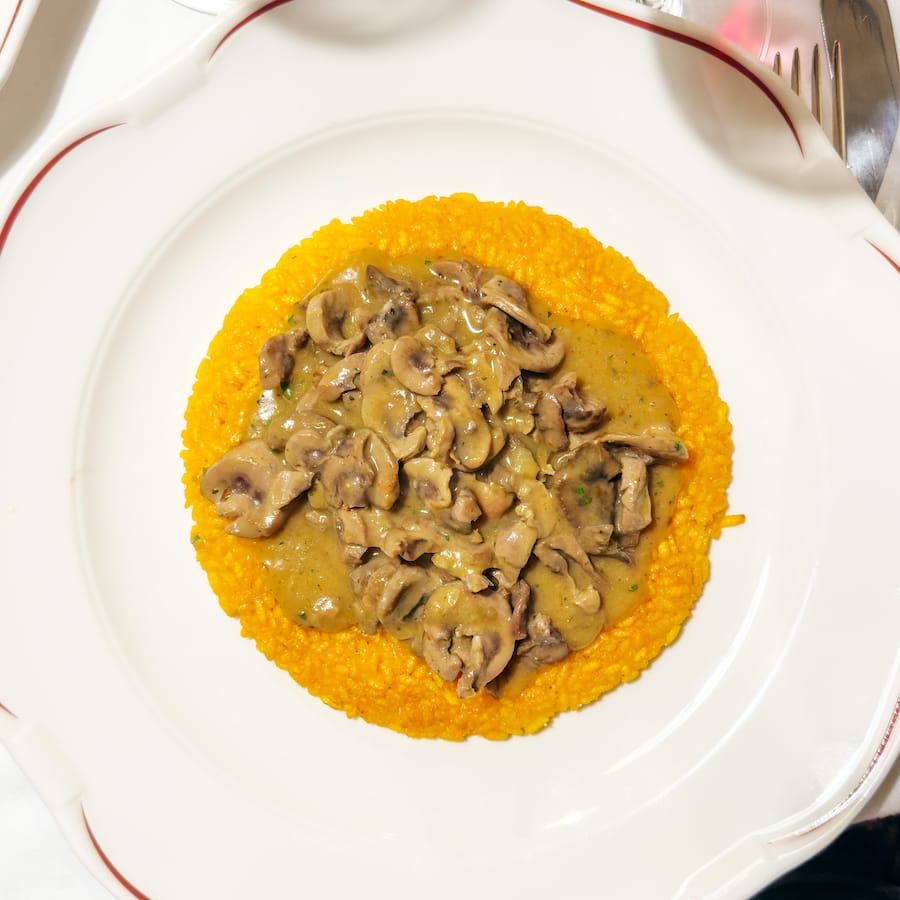 Risotto al salto Antica Trattoria della Pesa, Milano