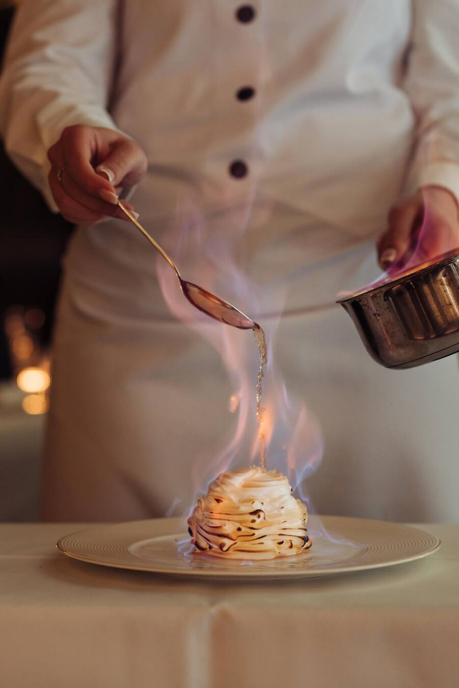 Omelette en Surprise "Néron", «The Grand Heritage» Pop-Up von Heiko Nieder - The Dolder Grand - Zürich - November 2024 - Copyright Olivia Pulver