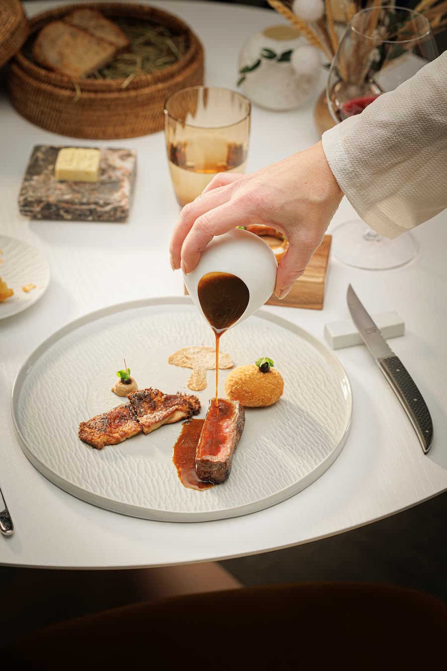 Premier service de Helena Collaud et Joeffrey Fraiche au Pont de Brent ce mercredi 15 janvier 2025.