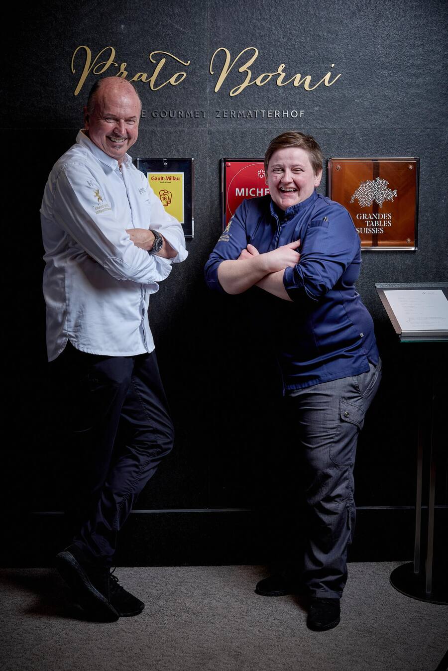 Zermatterhof Heinz Ruffibach et Mimi Schwarz