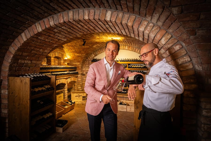 Sie machten die Villa Orselina gross: General Manager Daniel Schälli (l.), 15-Punktechef Riccardo Scamarcio.