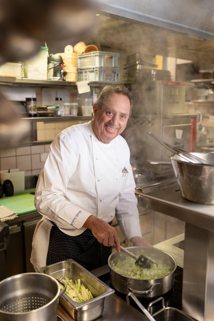 Richard Stoeckli , Restaurant Alpenblick, Wilderswil, AOC/IGP, am Lauch Dünsten