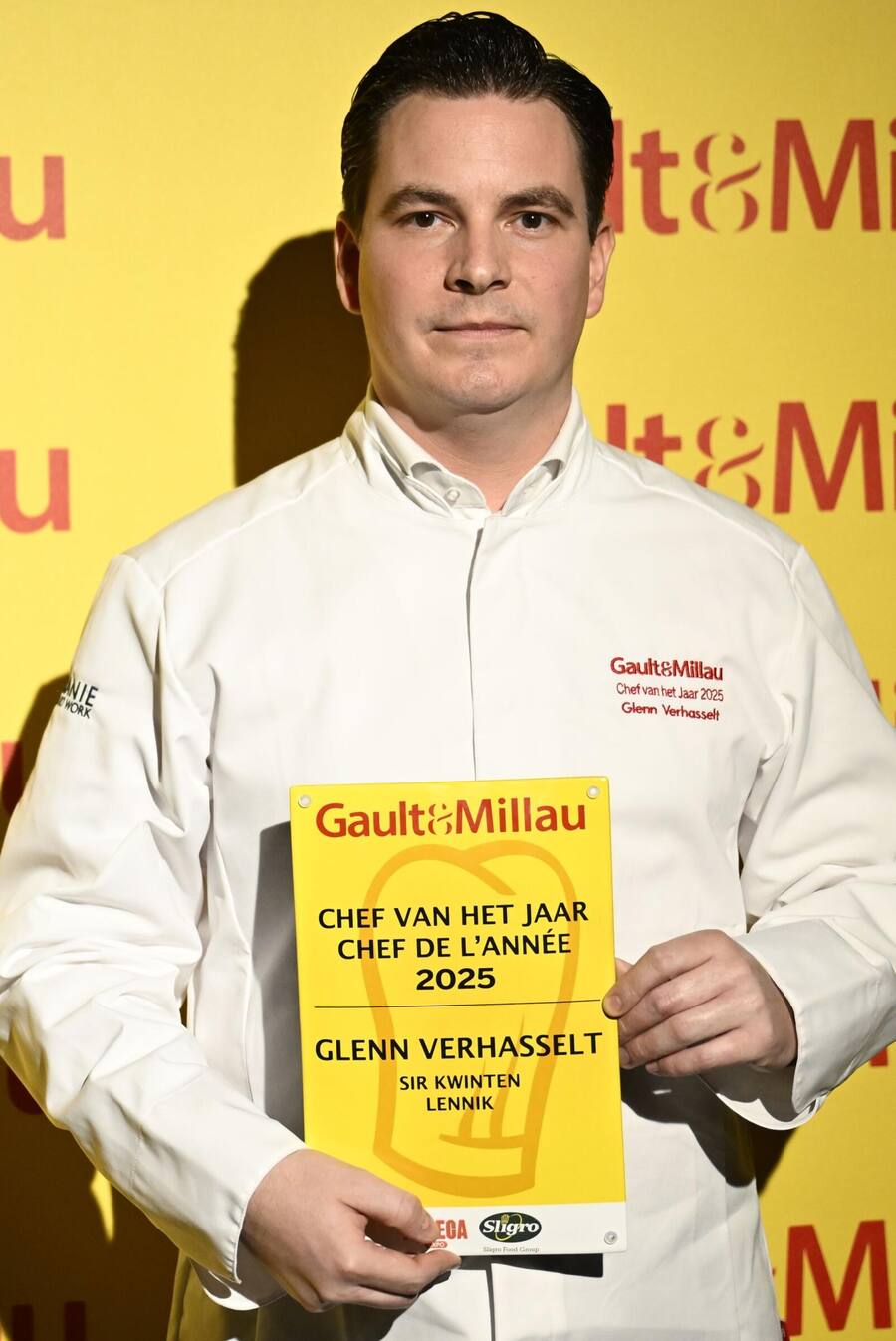 Mandatory Credit: Photo by Shutterstock (14863927d) Glenn Verhasselt, Chef of restaurant Sir Kwinten poses for the press as he is the chef of the year at the presentation of the 2025 edition of the Gault&Millau restaurant and hotel guide for the Benelux region, Monday 04 November 2024 in Brussels. Gastronomy Gault Millau Belux Guide 2025, Brussels, Belgium - 04 Nov 2024