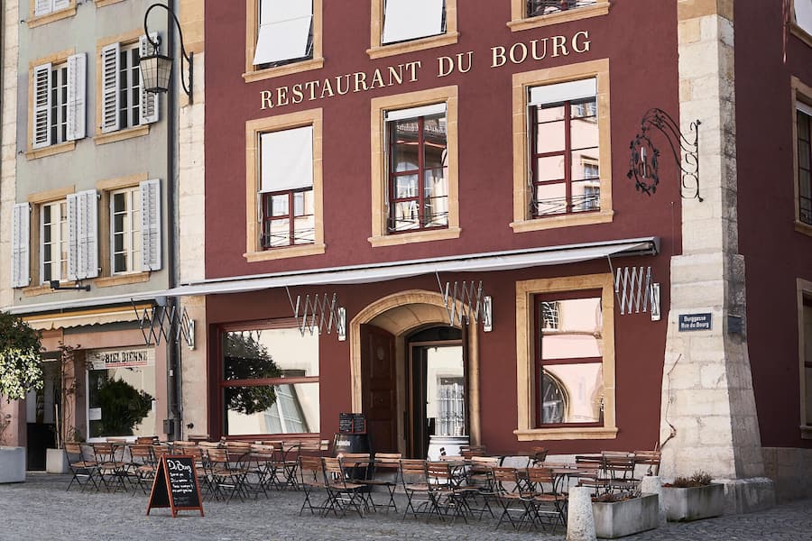 Neun Wochen Pop-up-Menü im «Du Bourg» Biel! Glutenfrei und inspiriert von Friedrich Dürrenmatt.