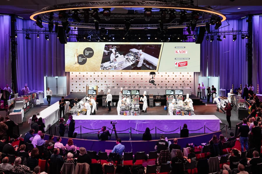 Goldener Koch 2025 Finale - Kursaal Bern - Finalisten: Mirco Kristal, Elodie Schenk, Urs Koller, Joao Coelho, Olivier Hofer - Februar 2025 - Copyright Olivia Pulver