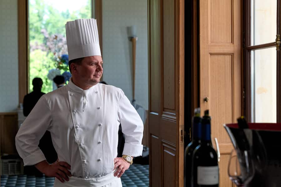 Gland, le 17 juillet 2024, Franck Giovannini au Golf du Domaine Impérial, nous présente un parcours gourmand avec lâASGI de 9 plats avec son team de lâhôtel de ville de Crissier © sedrik Nemeth
