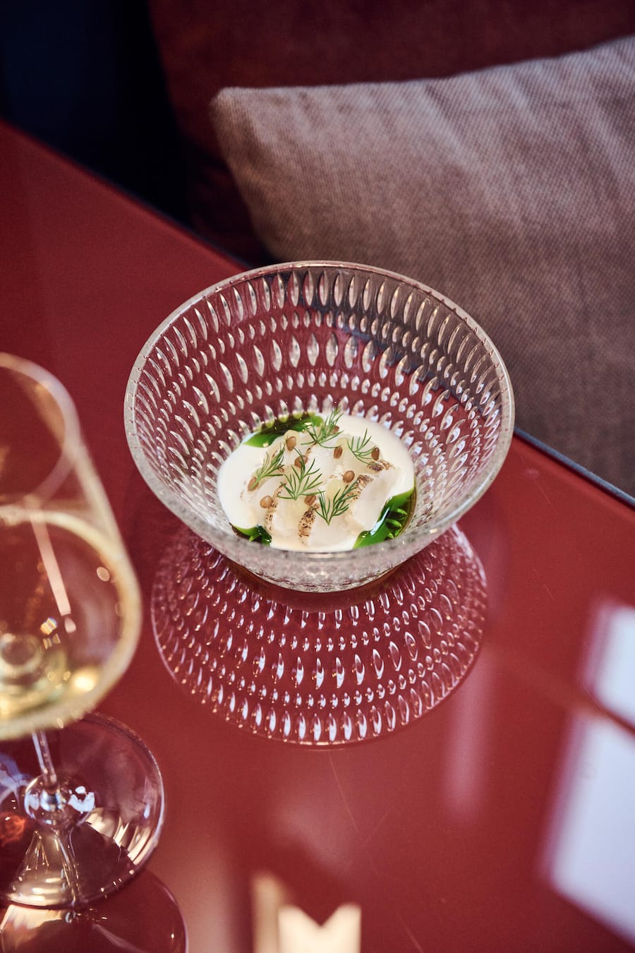 Alpenzander mit Fenchel, Joghurt und Zitrone