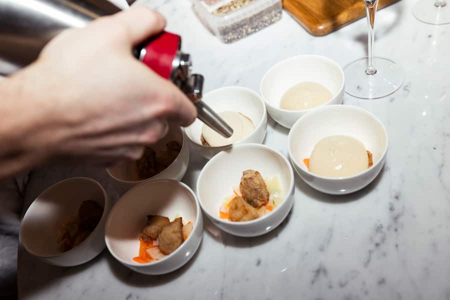 Kalbsbries Jus-Espuma