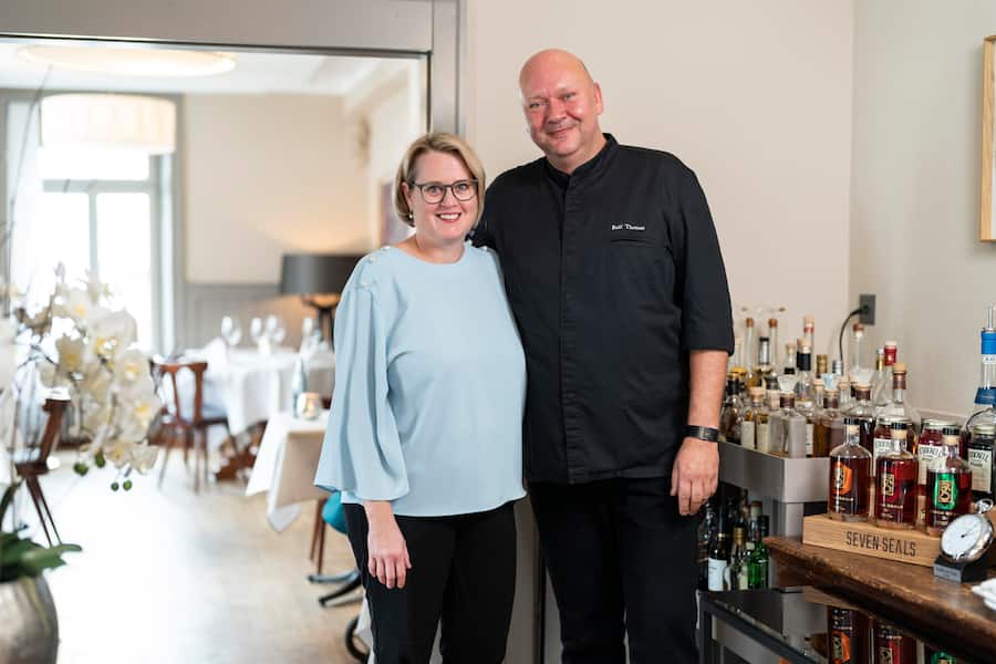 Reussbad, Ralf und Corinna Thomas, mit Tochter