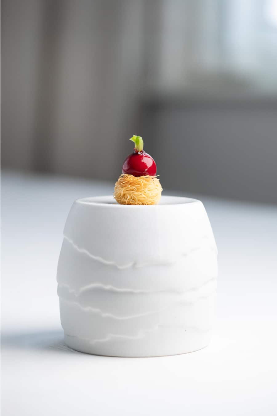 Gericht:Â Amuse-bouche Pajotse sandwich with plattekaas