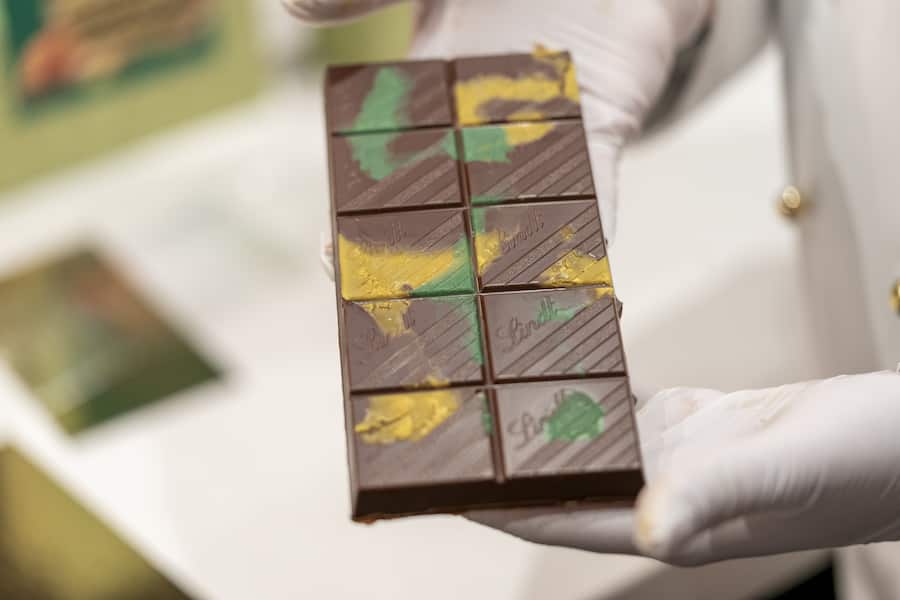 Es ist vollbracht: Die fertige Dubai-Schokolade ist bereit zum Genuss.