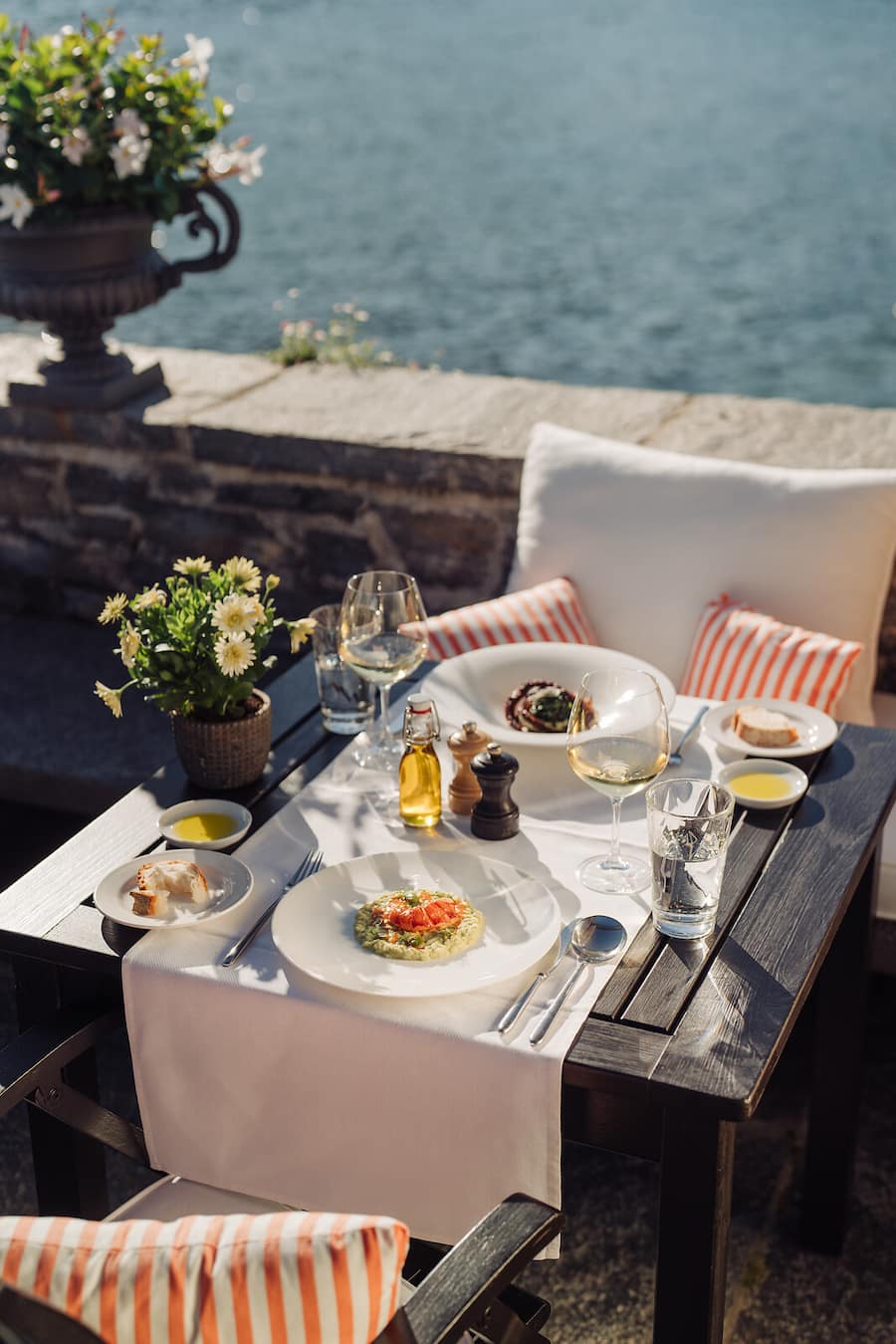 Der schönste Tisch im «Eden Roc»: La Casetta-Terrasse.